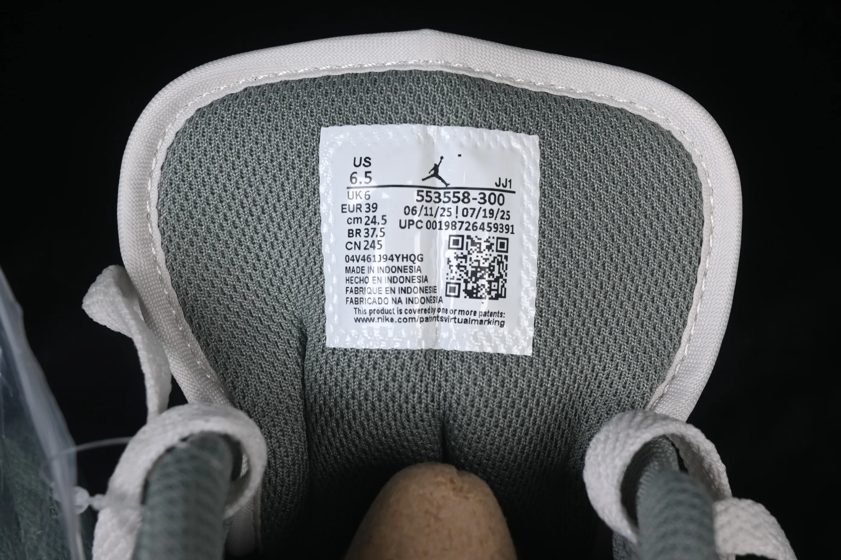 All categories Air Jordan Jordan series basketball shoes Air Jordan 1 Low Air Jordan 1 Low AJ1 Joe 1 meter white and green low state cultural casual sneakers 553558-300
